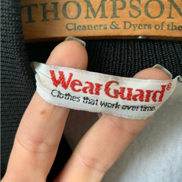 Vintage Trucker Truck Satin Bomber Jacket 1980's 80's Black Satin Bomber Jacket - Picture 6 of 6